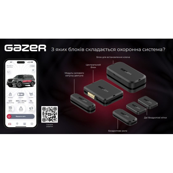 Автосигналізація Gazer S5 Straight