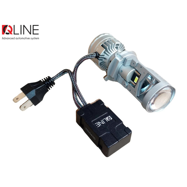 Лампы-линзы светодиодные Qline Alpha H4 Projector 50/70Вт 6000K (2шт)