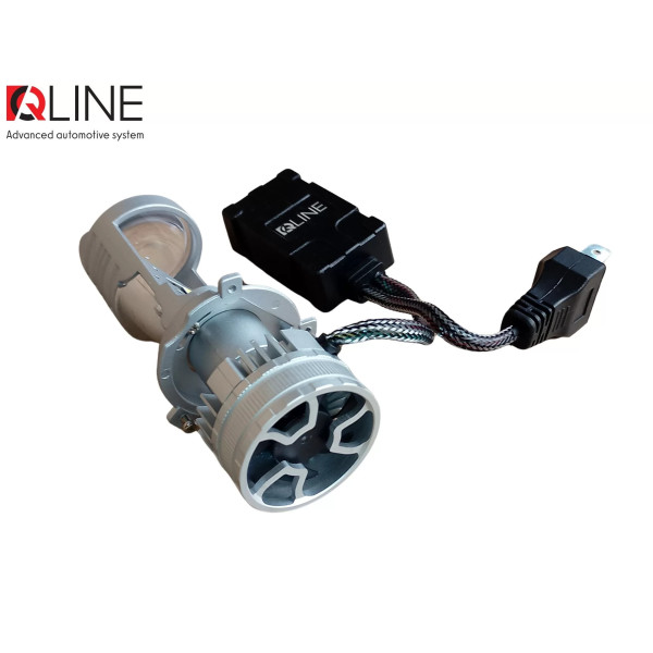 Лампы-линзы светодиодные Qline Alpha H4 Projector 50/70Вт 6000K (2шт)