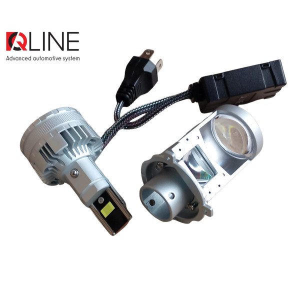 Лампы-линзы светодиодные Qline Alpha H4 Projector 50/70Вт 6000K (2шт)