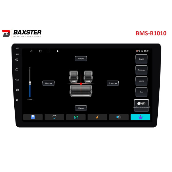 Мультимедийный центр Baxster BMS-B1010 Android 10 IPS 2+32Gb 10
