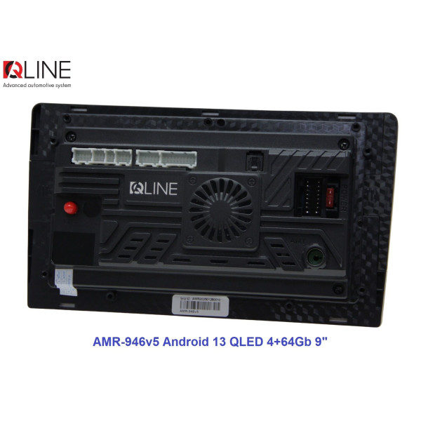 Мультимедийный центр Qline AMR-1046v5 Android 13 QLED 4+64Gb 10