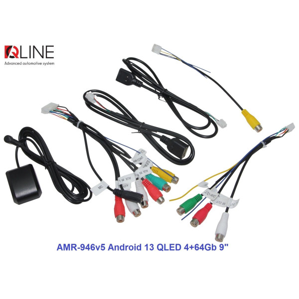 Мультимедийный центр Qline AMR-946v5 Android 13 QLED 4+64Gb 9