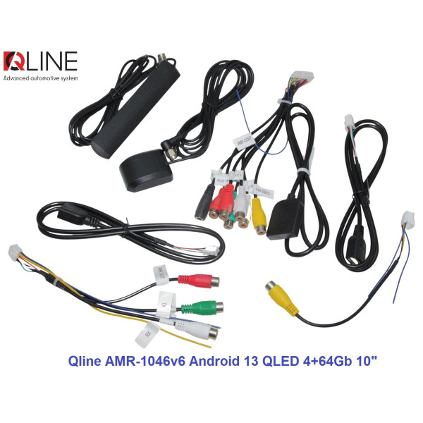 Мультимедийный центр Qline AMR-1046v6 Android 13 QLED 4+64Gb 10