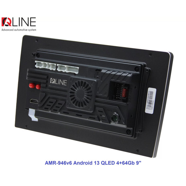 Мультимедийный центр Qline AMR-946v6 Android 13 QLED 4+64Gb 9