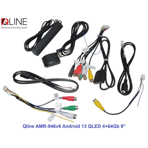 Мультимедийный центр Qline AMR-946v6 Android 13 QLED 4+64Gb 9