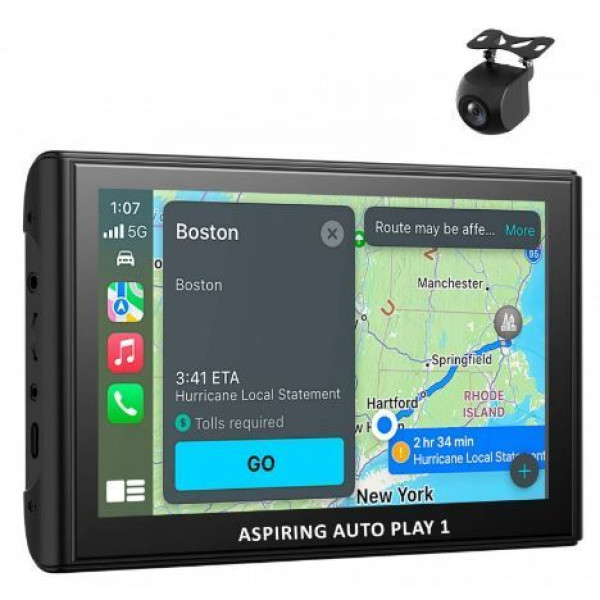 Монітор Aspiring Auto Play 1, Magnet, CarPlay, Android auto