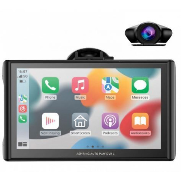 Монітор Aspiring Auto Play DVR 1, Magnet, CarPlay, Android auto