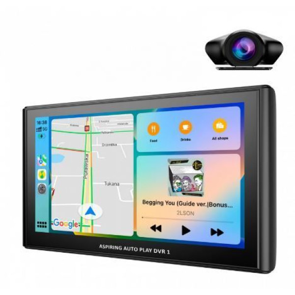 Монітор Aspiring Auto Play DVR 1, Magnet, CarPlay, Android auto