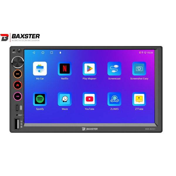 Мультимедіа 2-DIN Baxster BMS-B2301 Android 10 2/32