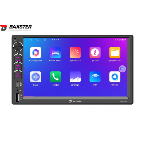Мультимедіа 2-DIN Baxster BMS-B2501 Android 13 4/64 DSP