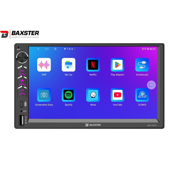 Мультимедіа 2-DIN Baxster BMS-B2501 Android 13 4/64 DSP