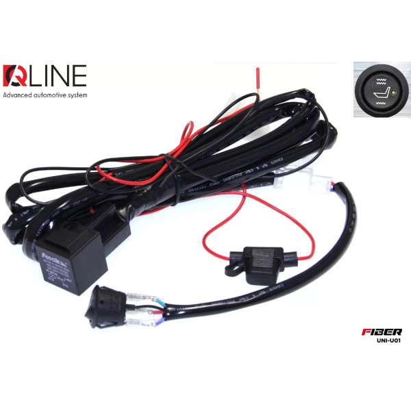 Кнопка підігріва сидінь QLine Fiber UNI-U01