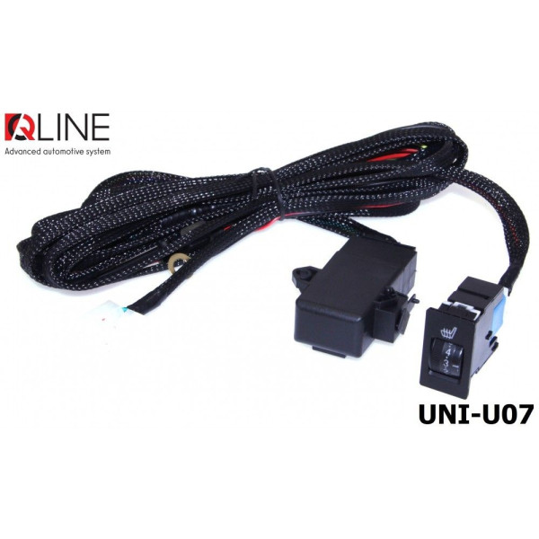 Кнопка підігріва сидінь QLine Fiber UNI-U07