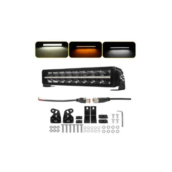 Світлодіодна фара Starlight SL-3317 дальнє світло WHITE + DRL 70W 9000Lm 12/24V (45см) (1 шт)