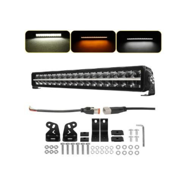 Світлодіодна фара Starlight SL-3332 дальнє світло WHITE + DRL 140W 15000Lm 12/24V (82см)