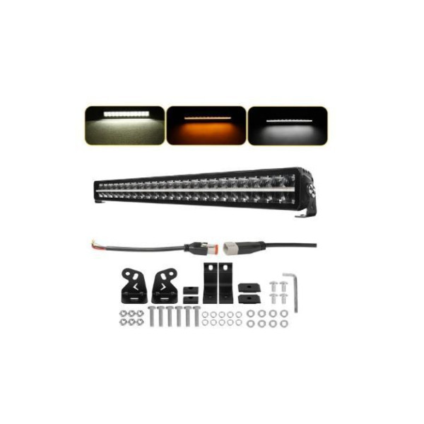 Світлодіодна фара Starlight SL-3342 дальнє світло WHITE + DRL 180W 20000Lm 12/24V (107см) (1 шт)