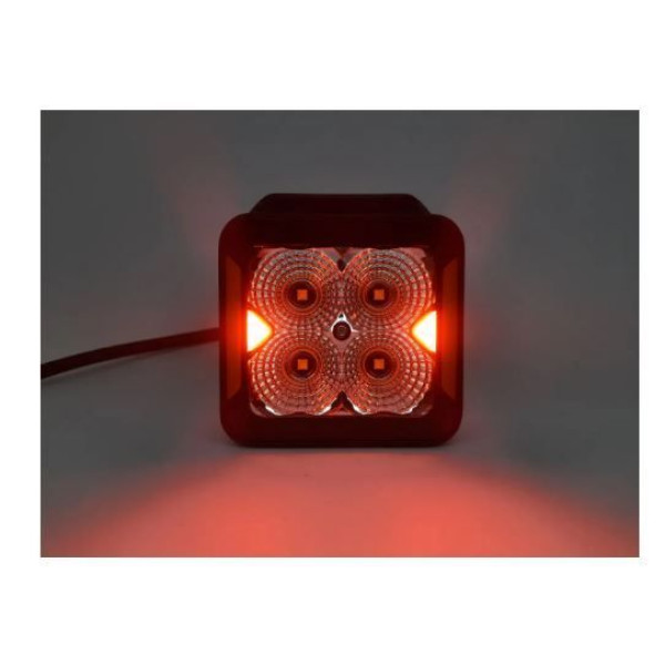 Світлодіодна фара StarLight SL-W0120F квадратна, ближнє розсіяне світло WHITE+DRL 20W 2400Lm 5700K