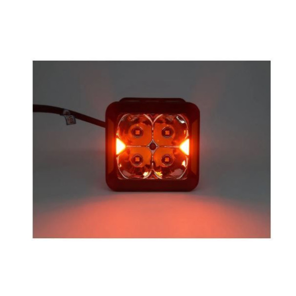 Світлодіодна фара StarLight SL-W0120S квадратна, дальнє світло WHITE + DRL 20W 2400Lm 5700K 12/24V