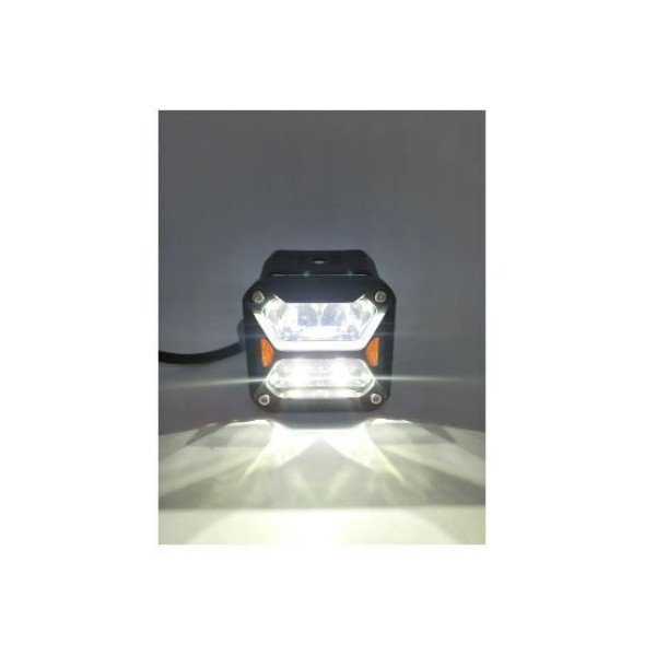 Світлодіодна фара StarLight SL-W0320S квадратна, дальнє світло WHITE + DRL 20W 1800Lm 5700K 12/24V