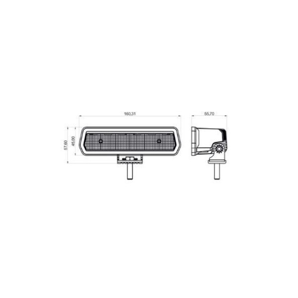 Светодиодная фара StarLight SL-W0830F ближний рассеянный свет, прожектор WHITE 30W 3000Lm 5700K 12/24V