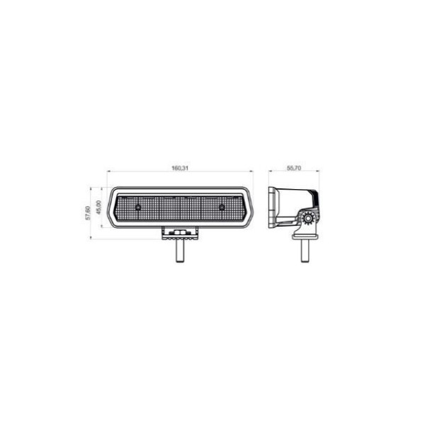 Светодиодная фара StarLight SL-W0830F ближний рассеянный свет, прожектор WHITE 30W 3000Lm 5700K 12/24V