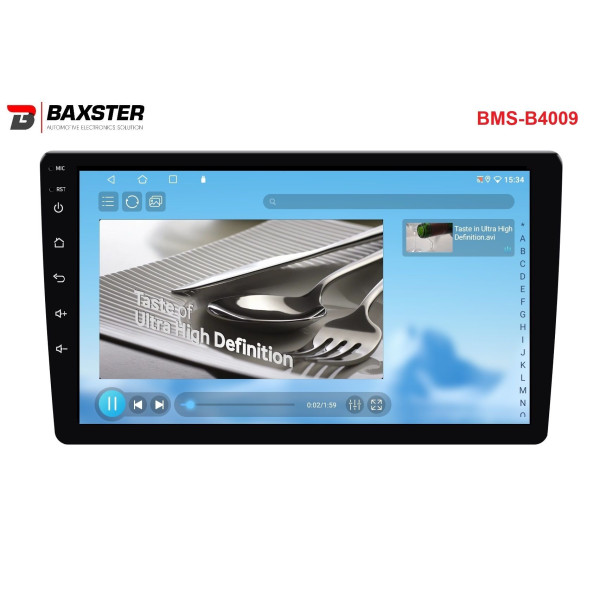 Мультимедійний центр Baxster BMS-B4009 Android 13 QLED 4+32Gb 9
