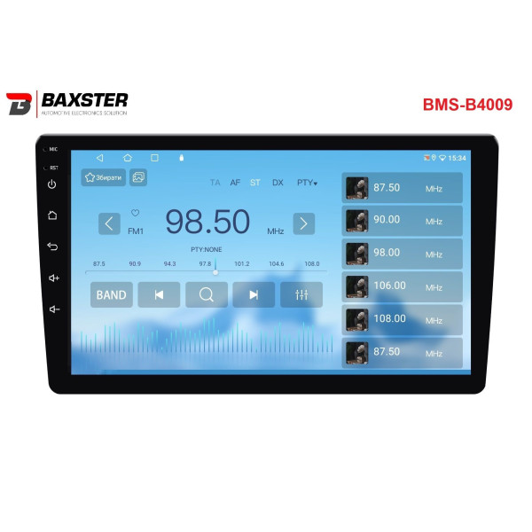 Мультимедійний центр Baxster BMS-B4009 Android 13 QLED 4+32Gb 9