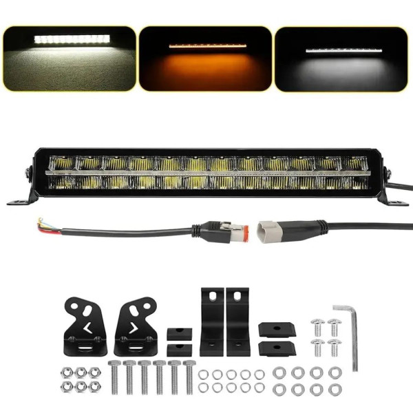 Світлодіодна фара комбінованого світла StarLight SL-3322 (дальнє світло White + DRL) 90W