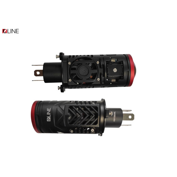 Лампы-линзы светодиодные Qline Alpha H4 Projector МАХ 6000K (2шт)