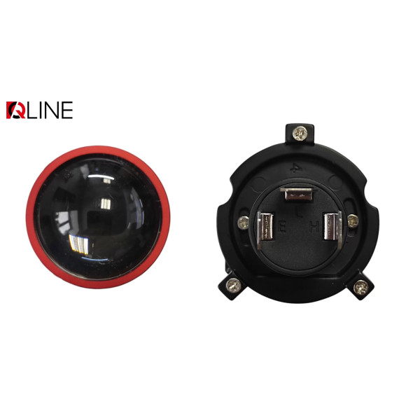 Лампы-линзы светодиодные Qline Alpha H4 Projector МАХ 6000K (2шт)