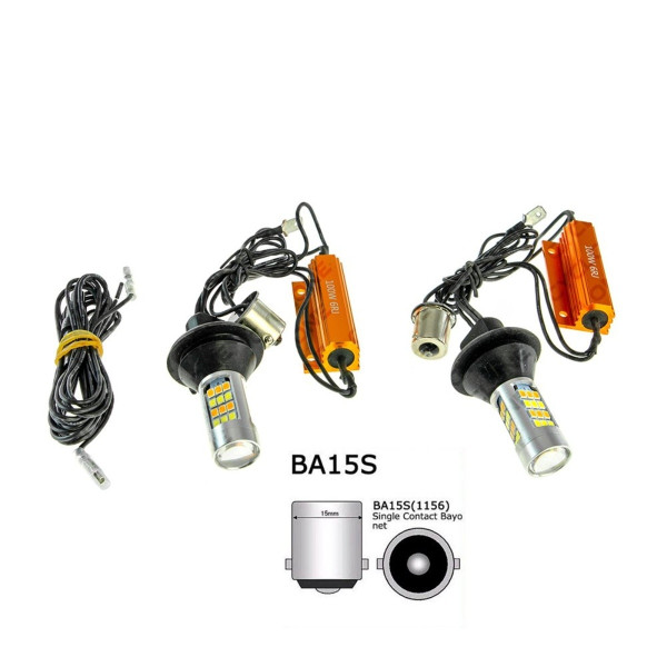 Светодиодная лампа S25-066 DRL+TL 2835-42 12V