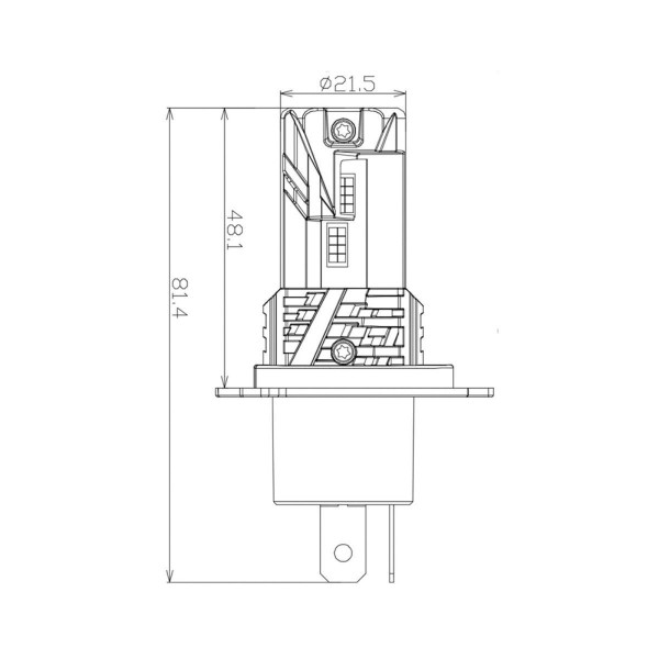 Светодиодная лампа Nextone L7 H4 Hi/Low 6000K