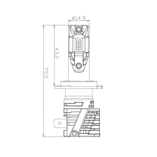 Светодиодная лампа Nextone L7 H7 6000K