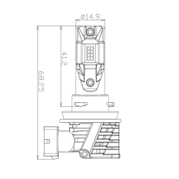 Светодиодная лампа Nextone L7 H11 6000K