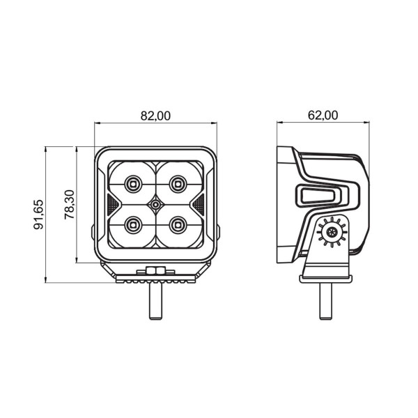 Cвітлодіодна фара WL-G8 mini 20W Premium Spot