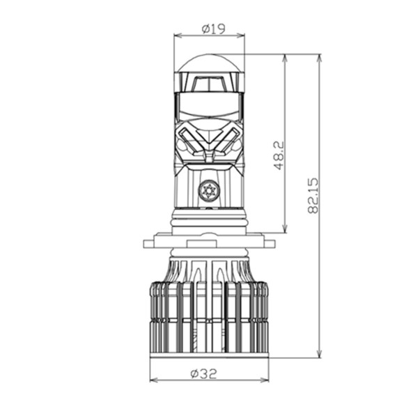 Світлодіодна лампа Decker GL-01 6K 9006