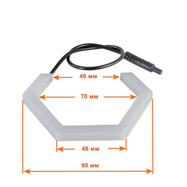 Кільця підсвічування Cyclone 2AE U2 80mm White+Yellow K-KT