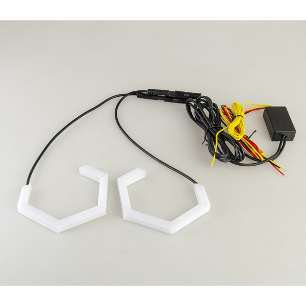 Кільця підсвічування Cyclone 2AE U4 90mm White+Yellow K-KT