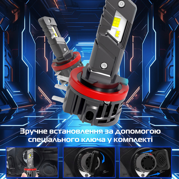Светодиодная лампа Cyclone H15 5000K 44