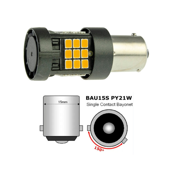 Светодиодная лампа S25-102Y CAN 2835-36 9-32V